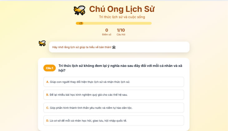  Trò chơi Tri thức lịch sử và cuộc sống