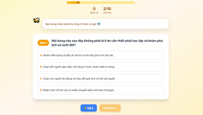  Trò chơi Tri thức lịch sử và cuộc sống