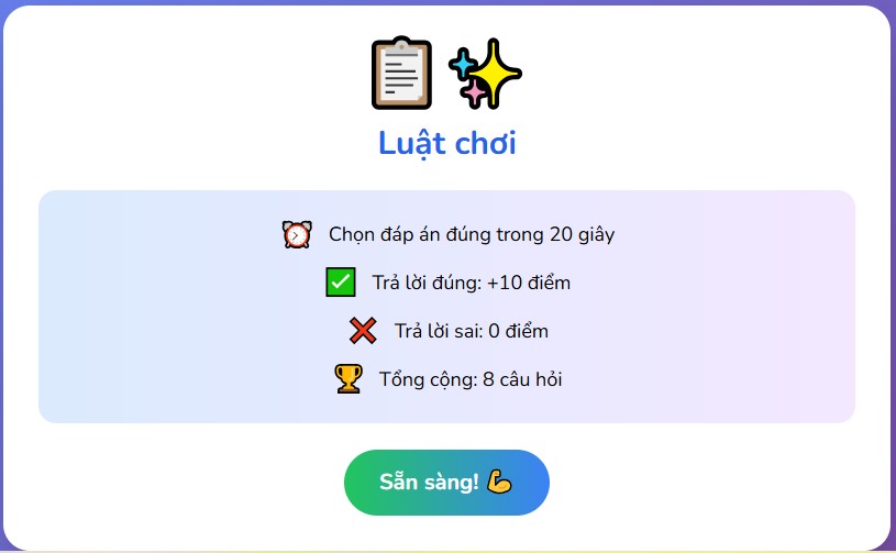 Trò chơi tương tác: Ai là nhà ngôn ngữ học nhí?