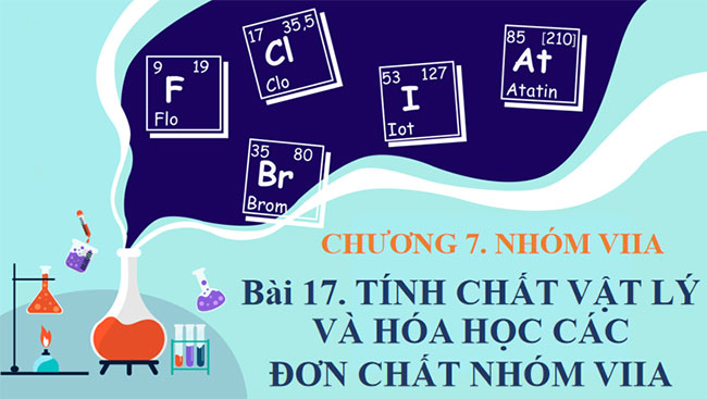 Tính chất vật lí và hóa học các đơn chất nhóm VIIA