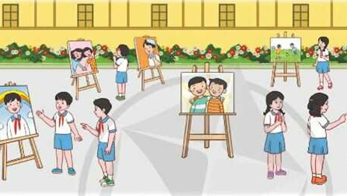 Triền lãm tranh về chủ đề Tình bạn