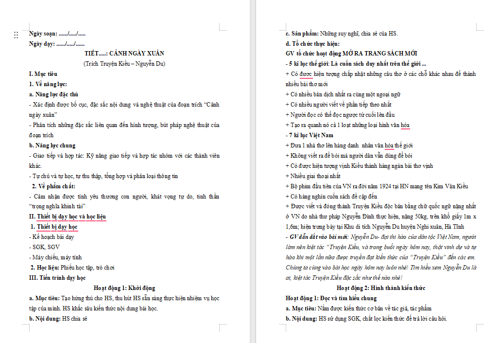 PowerPoint Ngữ văn 9 Bài 2: Cảnh ngày xuân