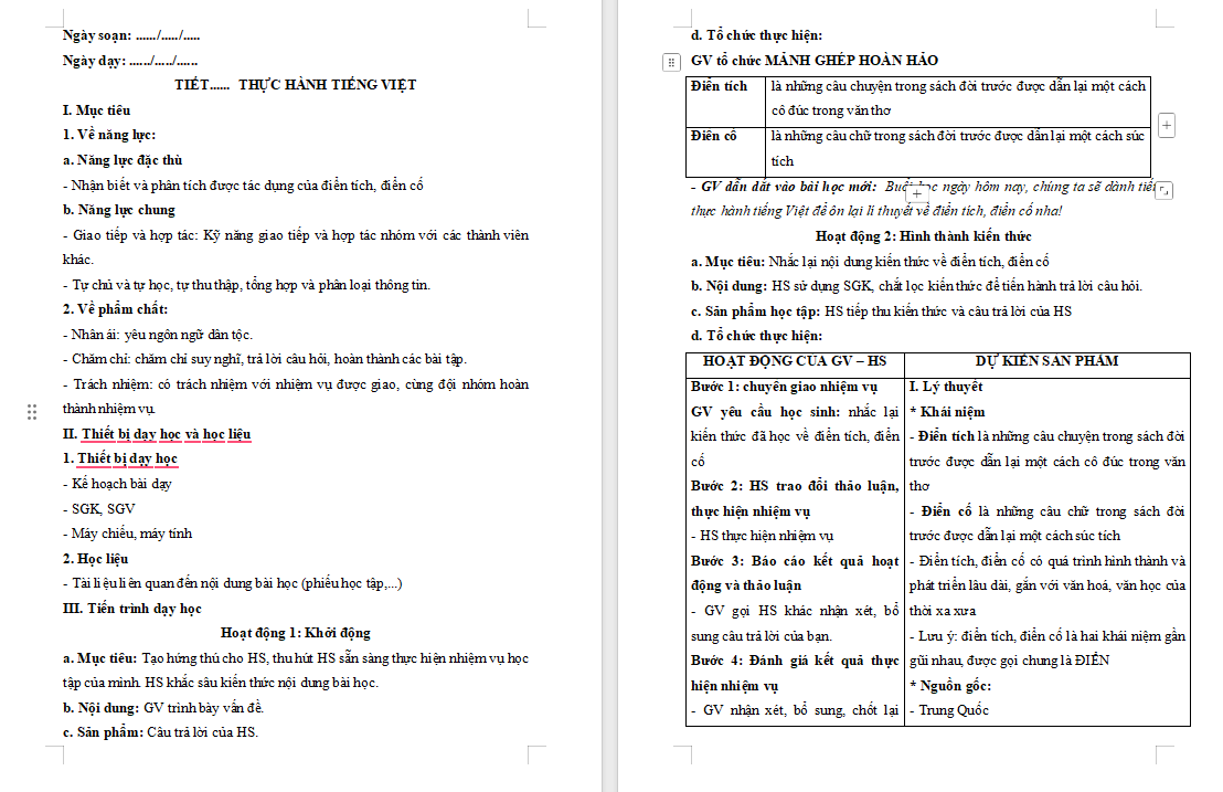 Giáo án Ngữ văn 9 Bài 2: Thực hành tiếng Việt