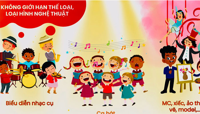 Tham gia phát động tìm kiếm tài năng nhí