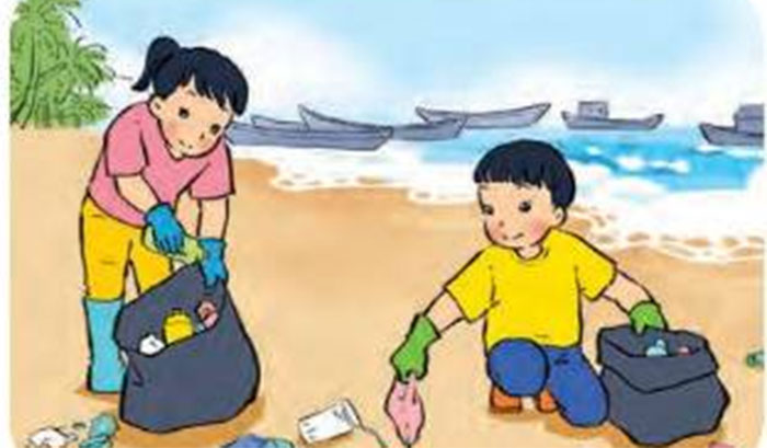 Em làm việc tốt cho cộng đồng