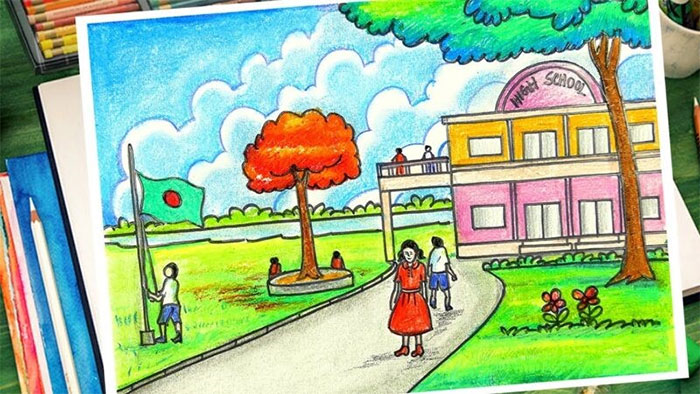 Hưởng ứng phong trào Trường xanh lớp sạch