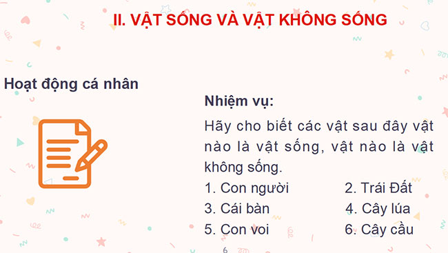 Giáo án PowerPoint Khoa học tự nhiên 6