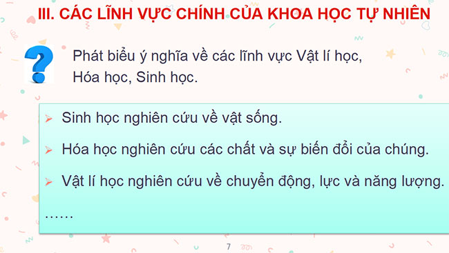 Giáo án PowerPoint Khoa học tự nhiên 6