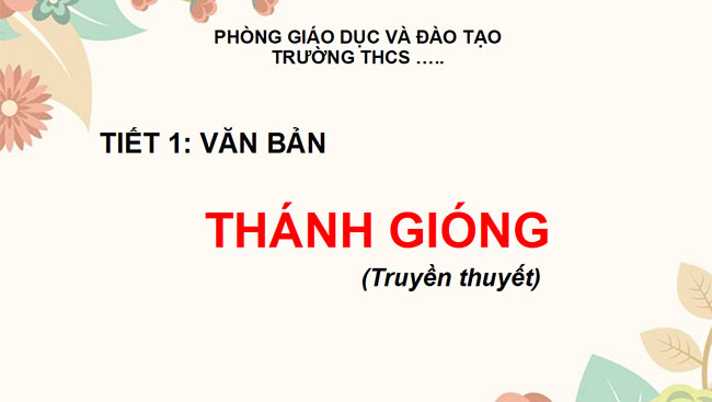 Giáo án PowerPoint Văn 6 Cánh diều