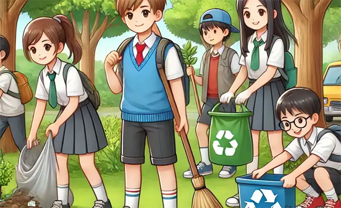 Trao đổi về chủ đề trách nhiệm của học sinh trong nhà trường