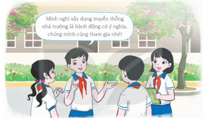 Tham gia lễ phát động cuộc thi Em yêu trường em