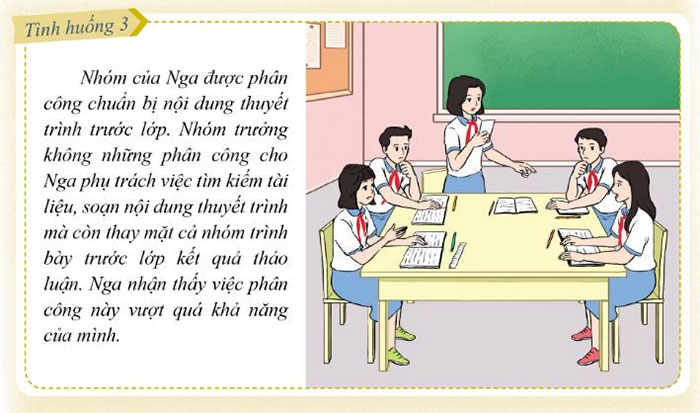 Biểu diễn tiểu phẩm thể hiện kỹ năng từ chối trong tình huống cụ thể