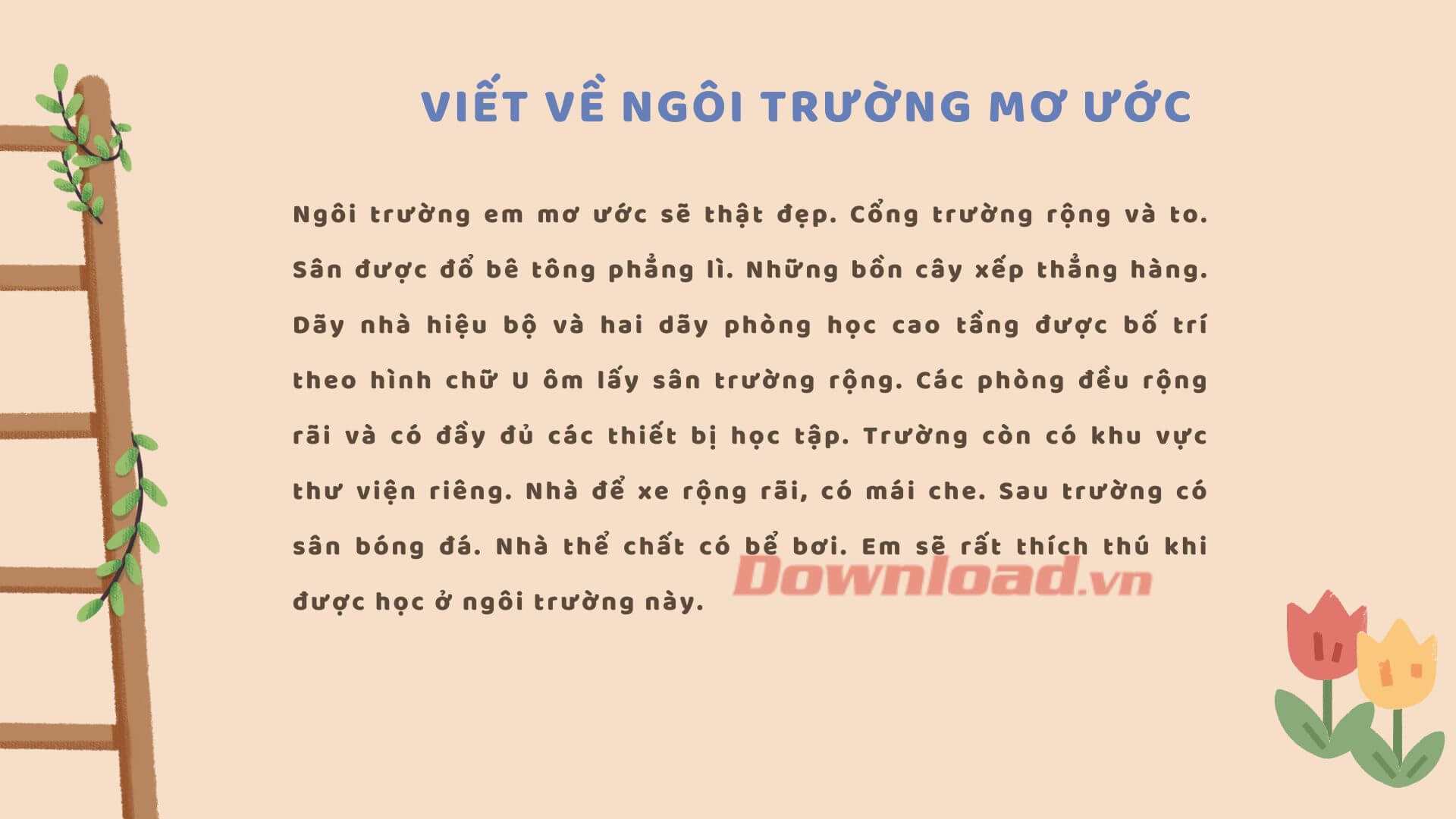Viết về một ngôi trường em mơ ước