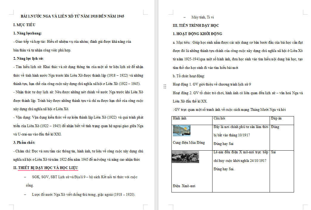 Giáo án PowerPoint Lịch sử 9 Cánh diều Bài 1