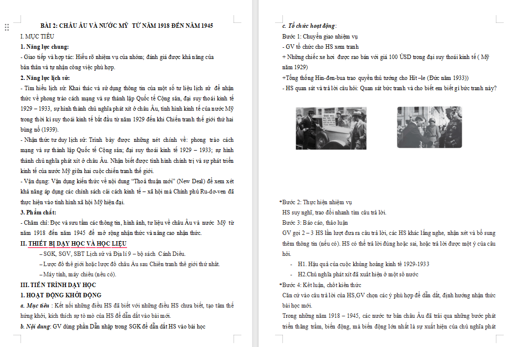 Giáo án PowerPoint Lịch sử 9 Cánh diều Bài 2