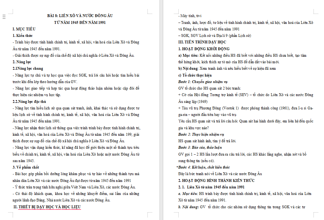 Giáo án PowerPoint Lịch sử 9 Cánh diều Bài 8