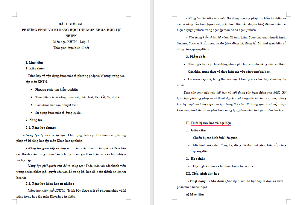 PowerPoint Khoa học tự nhiên 7 Bài 1