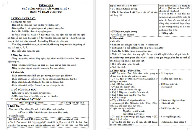 Giáo án Tiếng Việt 3 Ôn chữ viết hoa A, Ă, Â