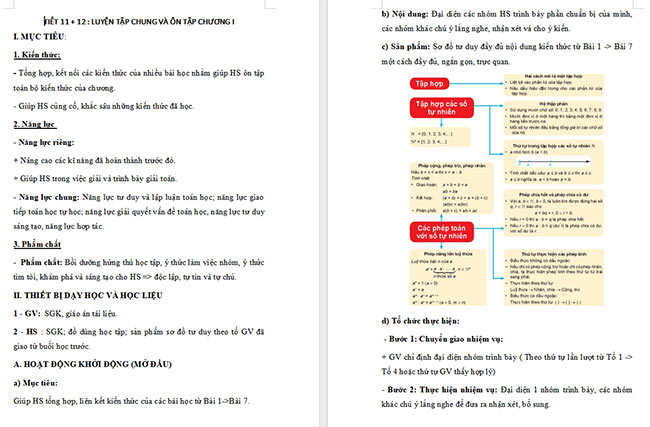 Giáo án Toán 6 Bài tập cuối chương I