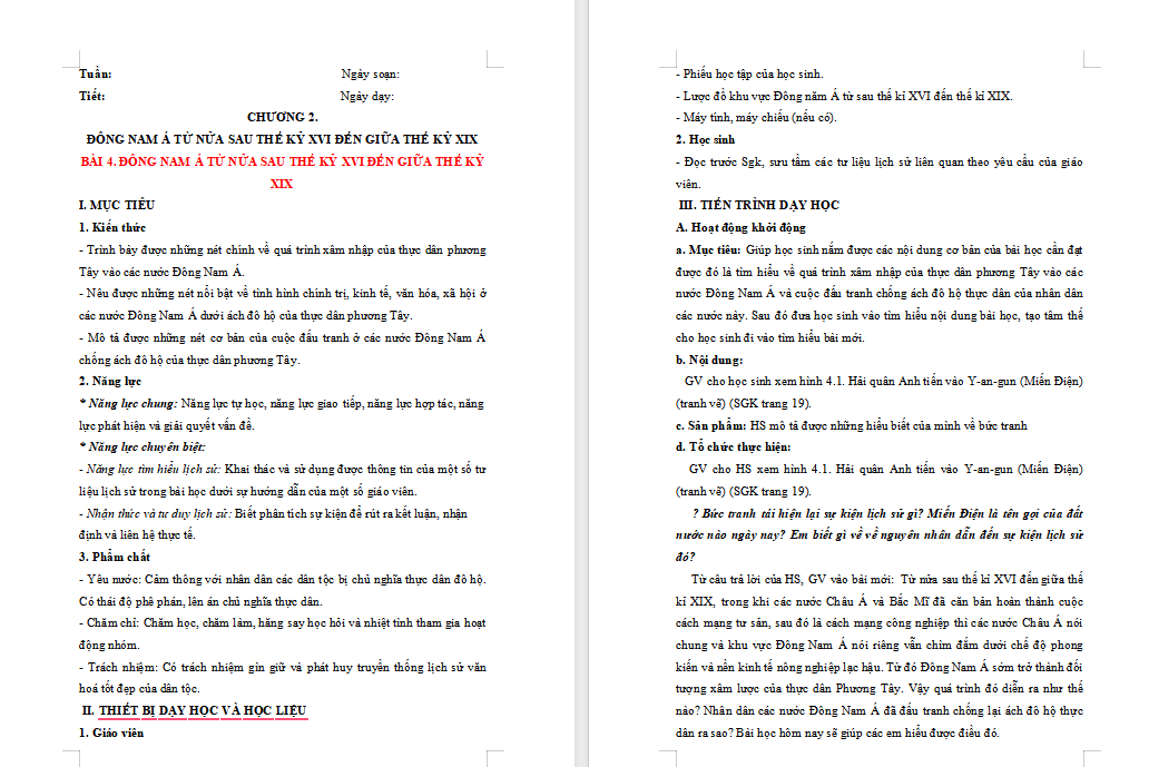 Giáo án PowerPoint Lịch sử 8 Kết nối tri thức Bài 4