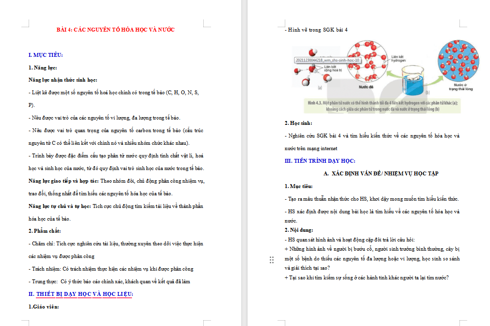 Giáo án PowerPoint Sinh học 10 Bài 4 Kết nối tri thức