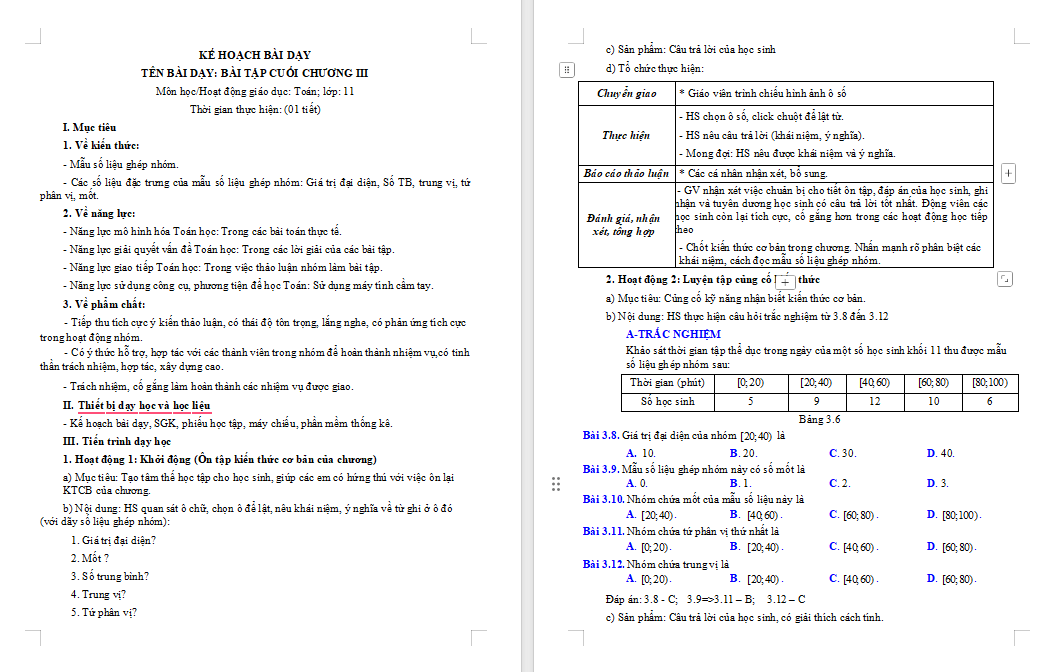 Giáo án Toán 11 Bài 9 Kết nối tri thức
