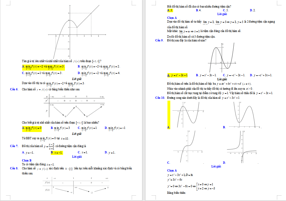 Đề cương ôn tập giữa kì 1 Toán 12 Kết nối tri thức 