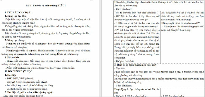 Giáo án Đạo đức 5: Em bảo vệ môi trường