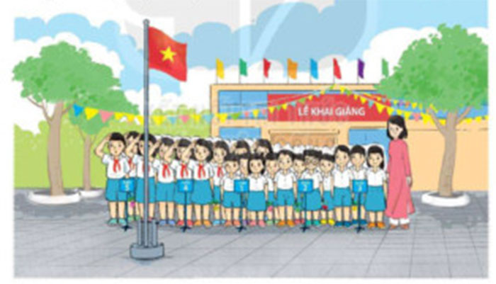 Tham gia sinh hoạt dưới cờ