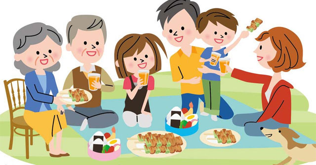 Chia sẻ những việc làm của gia đình em cho quên hương, chia sẻ kỉ niệm của em về gia đình