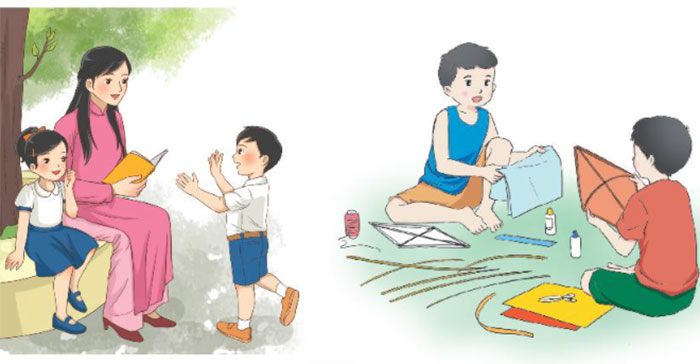 Chia sẻ cảm nhận của em khi học trong môi trường học tập mới, cùng hát về tình bạn