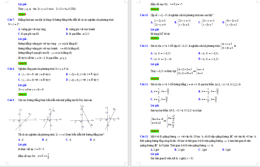 Đề cương Toán 9 giữa kì 1 Cánh diều