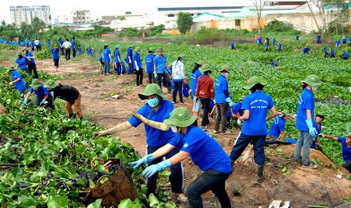 Tham gia hoạt động “Chung tay bảo vệ môi trường”