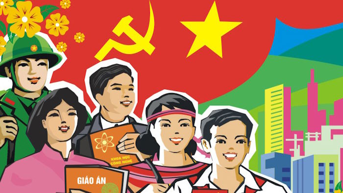 Vẽ tranh cổ động mừng Đảng, mừng xuân theo nhóm