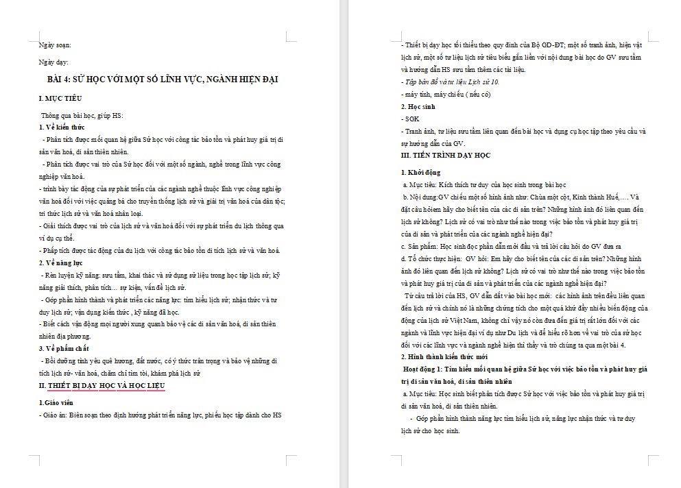 Giáo án PowerPoint Lịch sử 10 Bài 4