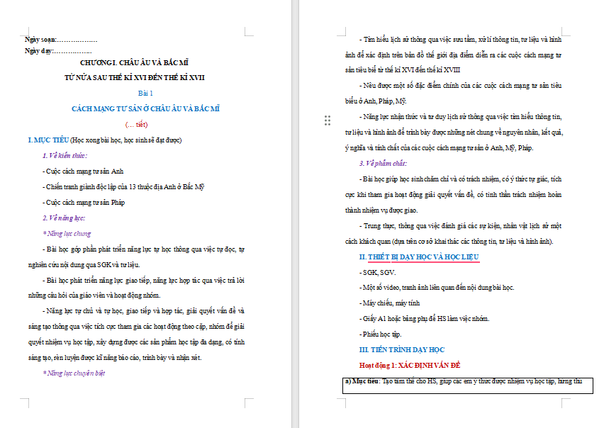 Giáo án PowerPoint Lịch sử 8 Bài 1 Cánh diều