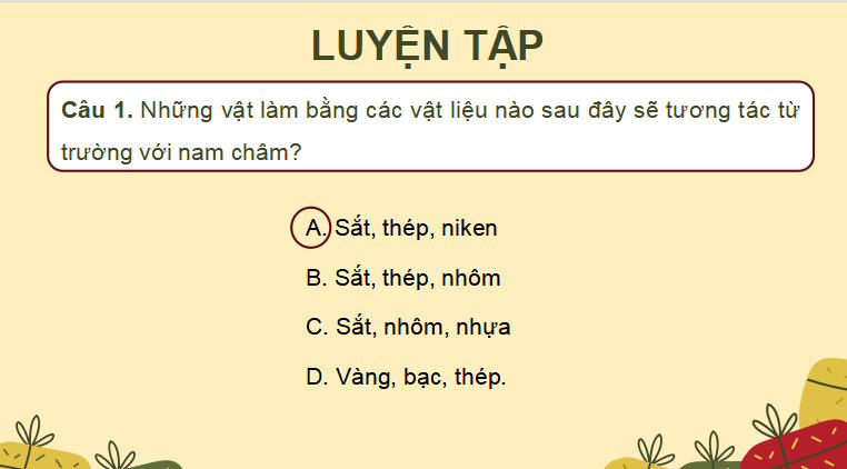 Khoa học tự nhiên 7 Ôn tập chủ đề 6