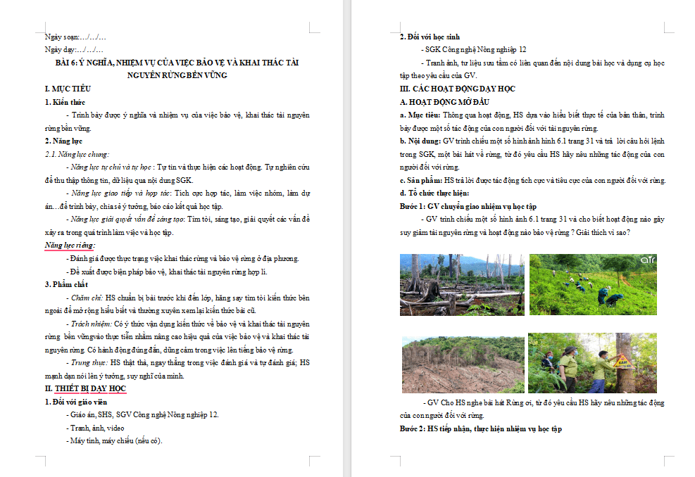 Giáo án PowerPoint Công nghệ 12 Bài 6