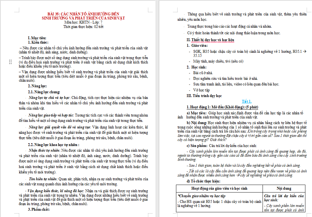 PowerPoint Khoa học tự nhiên 7 Bài 35