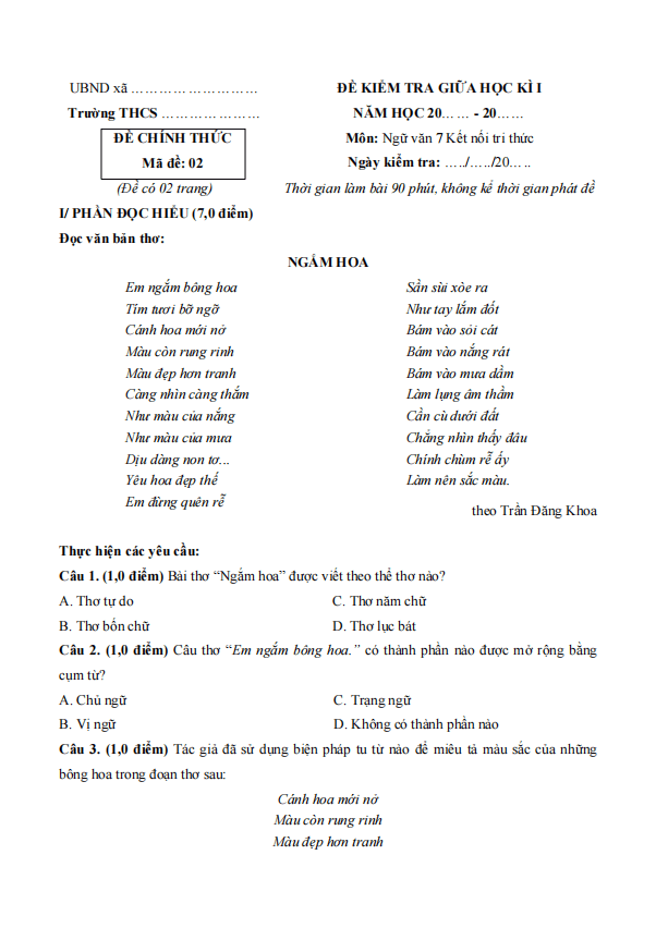 de thi giua ki 1 van 7 ket noi tri thuc theo cv 7991 de 2 h2 1*702182