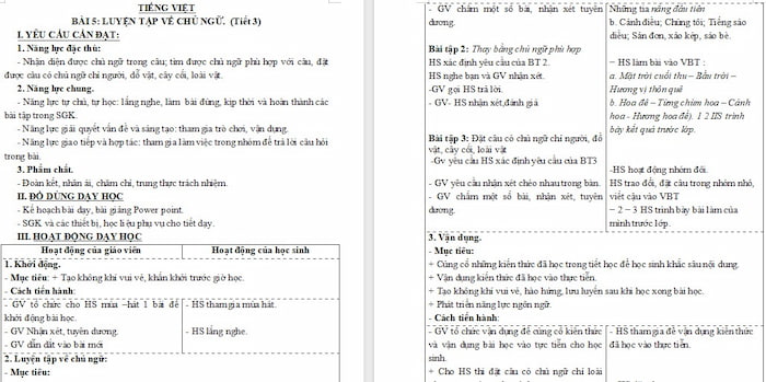 Giáo án Tiếng Việt 4: Luyện tập về chủ ngữ
