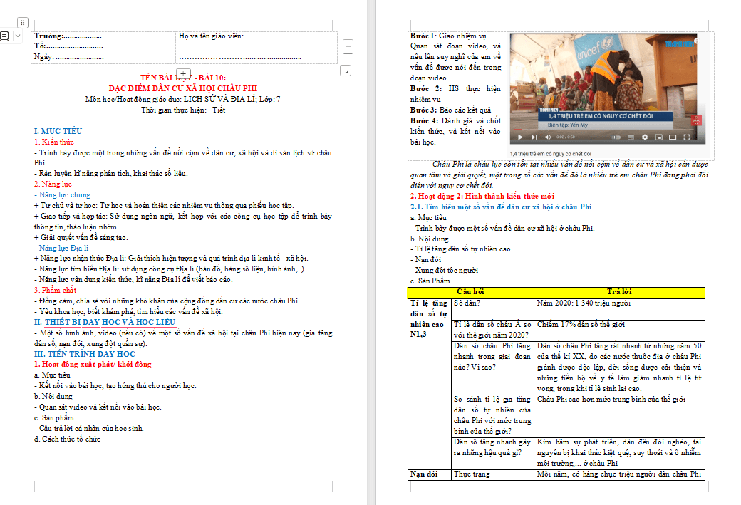 Giáo án PowerPoint Địa lí 7 Kết nối tri thức Bài 10