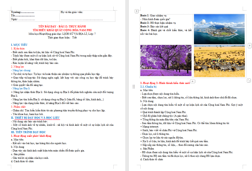 Giáo án PowerPoint Địa lí 7 Kết nối tri thức Bài 12
