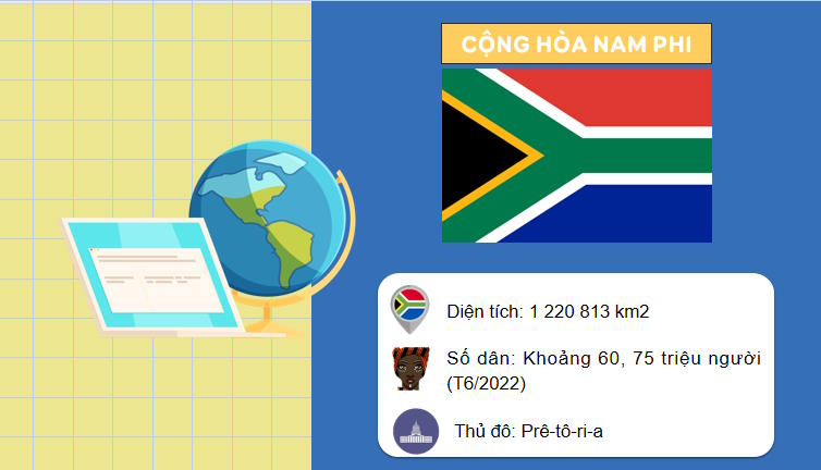 Thực hành Tìm hiểu khái quát Cộng hòa Nam Phi