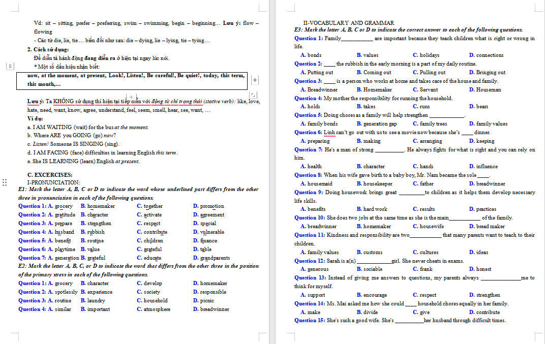 Bài tập bổ trợ Tiếng Anh 10 Global Success