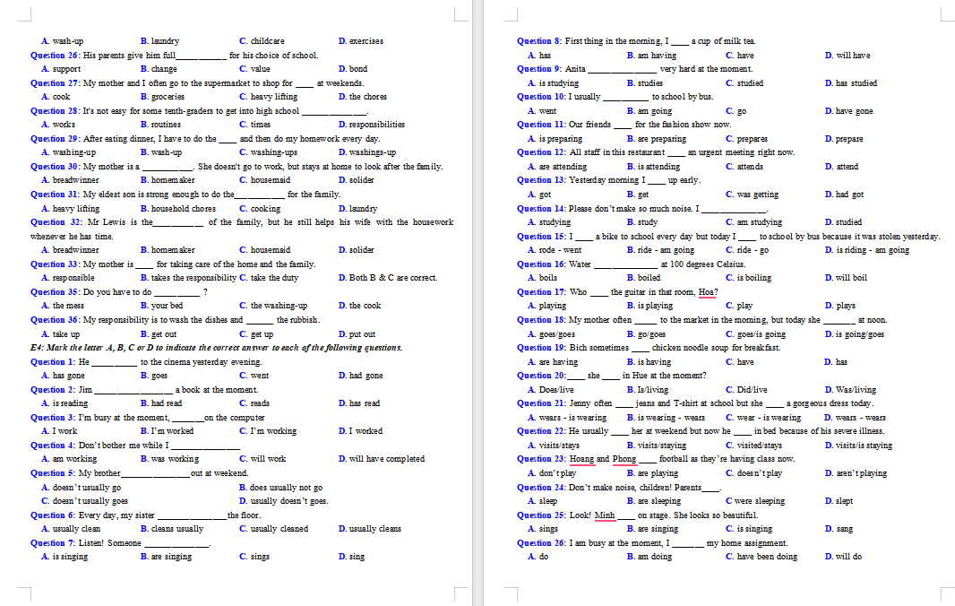 Bài tập bổ trợ Tiếng Anh 10 Global Success