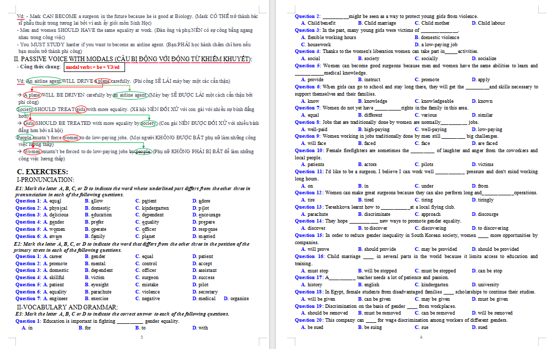 Bài tập bổ trợ Tiếng Anh 10 Global Success