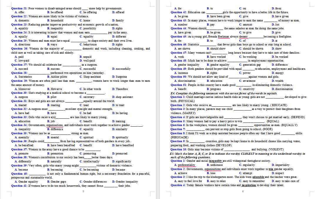 Bài tập bổ trợ Tiếng Anh 10 Global Success