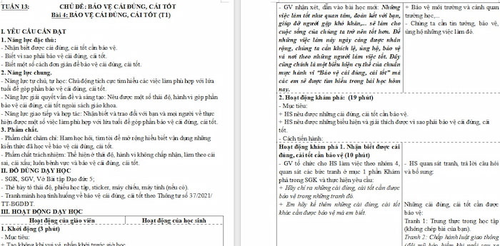 Giáo án Đạo đức 5: Bảo vệ cái đúng, cái tốt