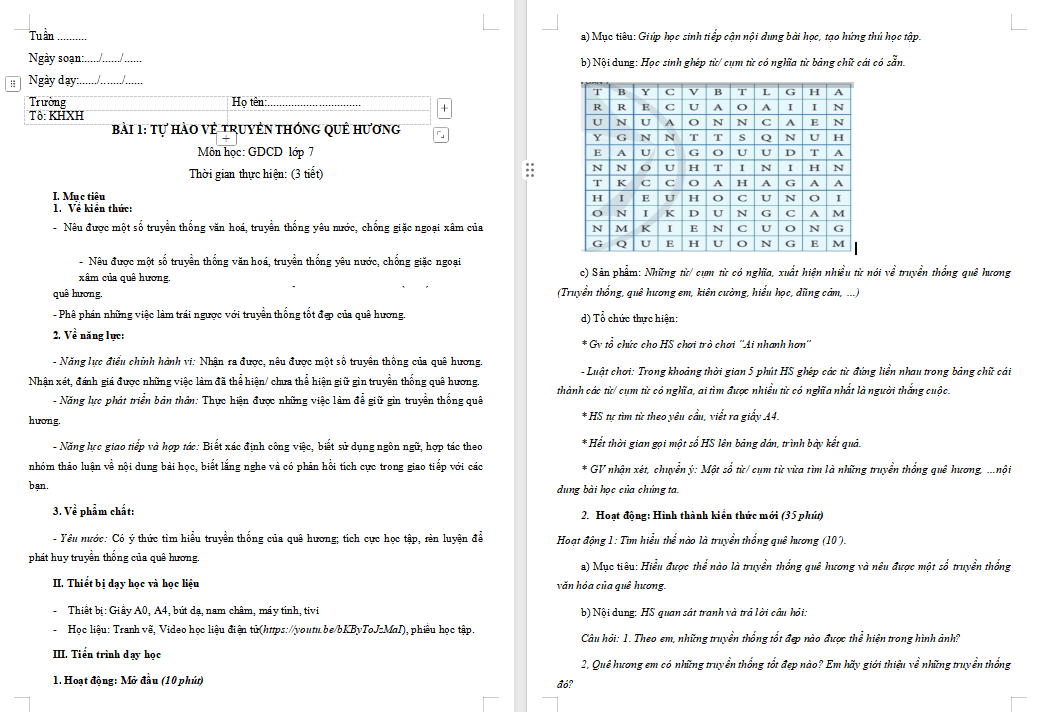 Giáo án PowerPoint GDCD 7 Bài 1
